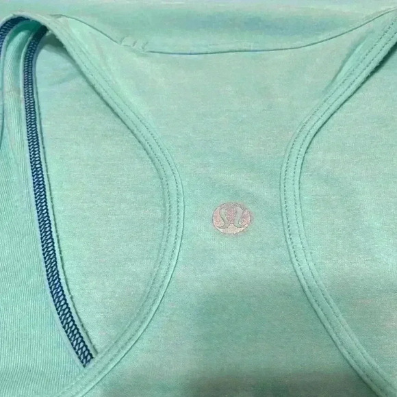 LULULEMON Cool Racerback Tank top size 4aqua blue - Picture 4 of 6